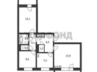 Продается 3-комн. квартира 60.4 кв.м.