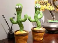 Танцующий кактус-музыкальная говорящая игрушка. Замечательный подарок ребенку !