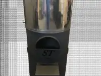 Круглая банная печь Teplonoff Standart с выносной топкой бак нержавеющий, фотография 4