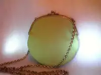 Маленькая сумочка кожаная оливковая handmade