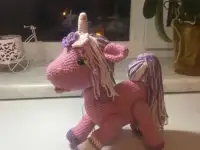 Игрушка ручной работы единорожка