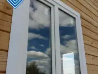 Трехстворчатое окно VEKA SoftLine 82 фурнитура REZE