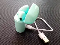 Наушники беспроводные i7S TWS голубые, фотография 3