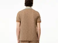 Мужское поло lacoste classic fit с монограммой, фотография 2
