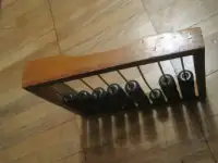1965  год Счёты детские 18 x 13 см окаймовка из массива дерева в рабочем состоянии