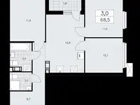 Продам 3 комнатную квартиру