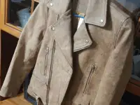 Новая куртка ASOS кожа светло-коричневая жёлтая в стиле техасских ковбоев 42 - 44