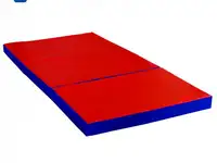 Мат гимнастический складной 200x100x10 cм, 3 сложения (вин.кожа, 22 кг/м3)