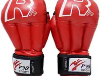 Перчатки для рукопашного боя рэй-спорт fight-1, с4их, красный