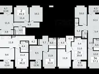 2-х комнатная квартира, 39,80 м², 7 эт., ЖК А101 Всеволожск, фотография 2