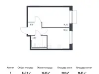 Продам 1 комнатную квартиру