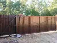 Изготовление и установка заборов из профлиста  Монтаж ворот, калиток из профнастила