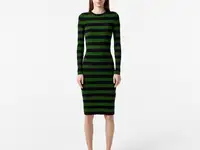 Эластичное платье lacoste в полоску
