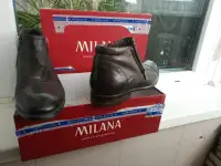 Зимние мужские ботинки 39 - 40 Кожа натуральная Мех внутри и туфли мягкие Dunlop 39 - 40, фотография 11