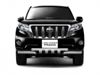 Защита переднего бампера двойная TOYOTA PRADO 150