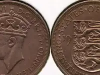 1-12  Джерси монета 1937г