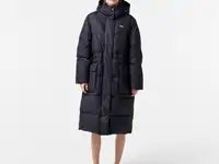 Женский длинный пуховик lacoste oversized с регулируемой талией