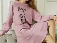 Домашнее женское платье с принтом панды, фотография 2