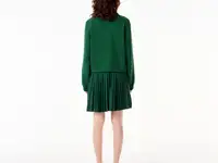 Женское плиссированное платье-толстовка lacoste на молнии, фотография 2
