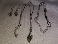 Австрийские кристаллы набор, мельхиор., фотография 6