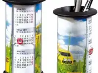 Подставка для ручек с календарём на 2023 год.