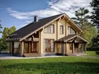 Двухэтажный дом из бруса Артемида