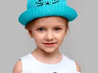 Шляпа текстильная для девочек