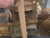 царские печные вьюшки, 4 шт, латунь, царизм, для русской печи, коллекционные