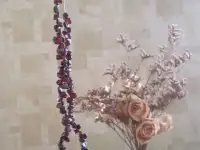 Бусы из натурального граната