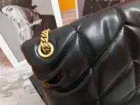 Сумка женская YSL LouLou Puffer  чёрная, фотография 4