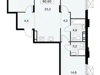Продам 2 комнатную квартиру