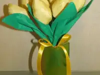 Весенние Тюльпаны из ткани, в стиле Тильда, фотография 6