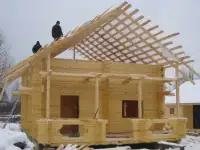 Строительство строительная бригада дома из бруса