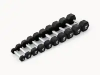 Набор гексагональных гантелей 1-14 кг starfit db-301 pro