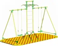 Puzzle playground для качелей парных с лестницей, c турниками leco-it outdoor