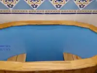 Овальные купели с пластиковой вставкой, внешняя обшивка дуб, лиственница, фотография 5