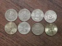 Набор монет 10 рублей ГВС8 шт
