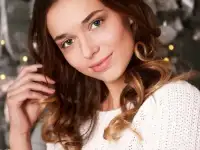 Макияж, прически, локоны, кудри, фотография 6