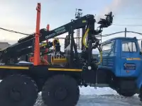 Лесовозы Урал ЯМЗ-236НЕ2, заводской капремонт 2022 с новыми КМУ  Лизинг, фотография 4