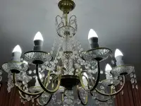 ПРОДАМхрустальную люстру 9 рожков, фотография 2