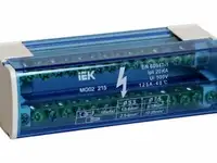 Шины на din-рейку в корпусе (кросс-модуль) шнк 2х15 l+pen iek