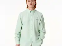 Мужская рубашка lacoste из смеси хлопка и льна