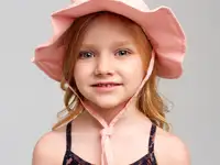 Панама текстильная для девочек, фотография 5