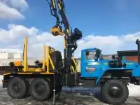 Лесовоз Урал 55571, 2019 г.в. с манипулятором VC8L74 Велмаш-Палфингер