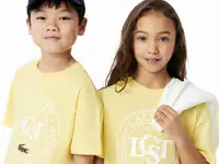 Детская футболка lacoste из хлопка с принтом, фотография 3
