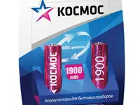 Аккумулятор космос r06 ni-mn 1900ма/ч, аа, 1.2v (блистер 2шт)