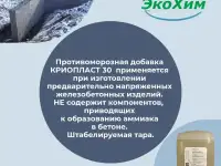 Антифриз противоморозная добавка КРИОПЛАСТ 30
