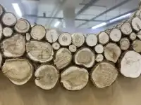 Зеркало круглое в раме из можжевельника D 55 см