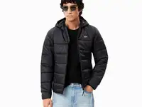 Мужская водоотталкивающая стеганая куртка-пуховик lacoste