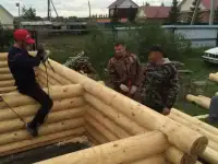 Дачный домик из бревна Этюд